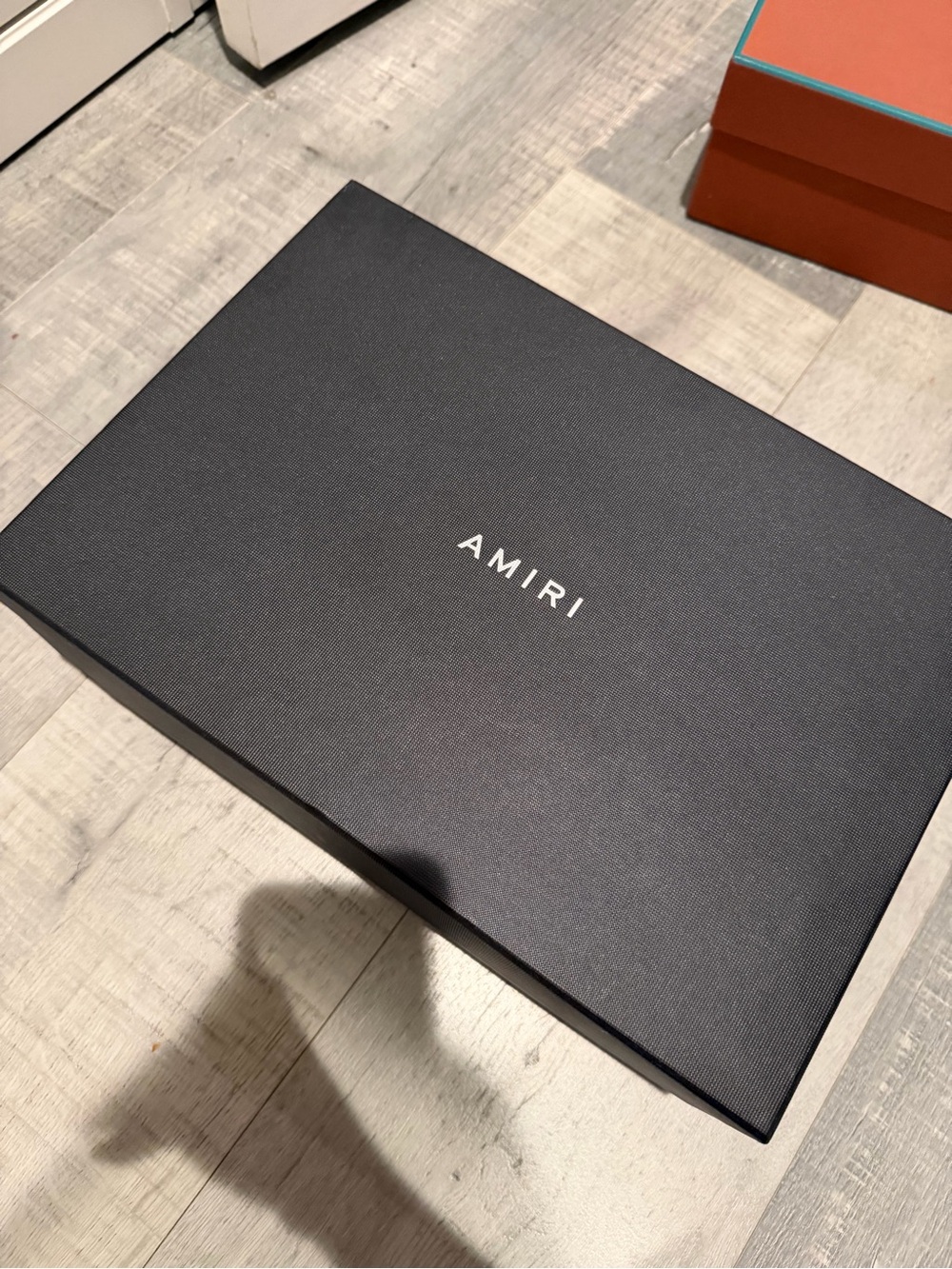 AMIRI Black Textured Logo Box